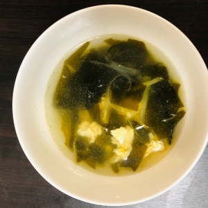 焼き豚のゆで汁で作る卵スープ
